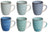 Studio Tavola Tasses Bleu Océan 350 ml - 6 pièces