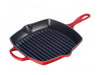 Le Creuset Grillpan Signature - Kersenrood - 26 x 26 cm - geëmailleerde anti-aanbaklaag