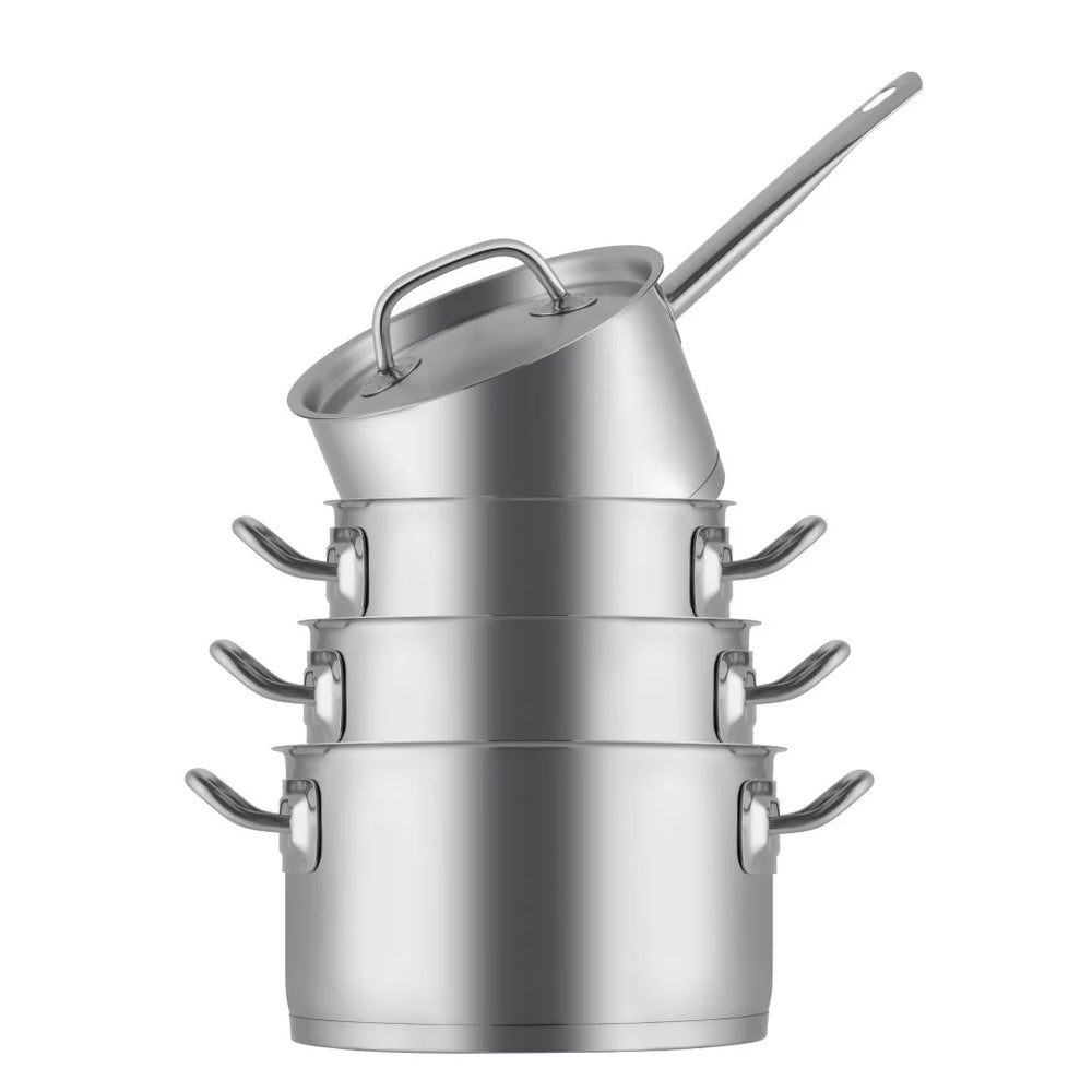 Sola Pannenset Profiline Deluxe - RVS - Kookpan ø 16, 18, 20 cm & Steelpan ø 16 cm - Inductie geschikt - 4 Delig
