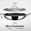 Stahl Cookware Hybrid Koekenpannenset - 24 + 28 cm - Inclusief Deksels