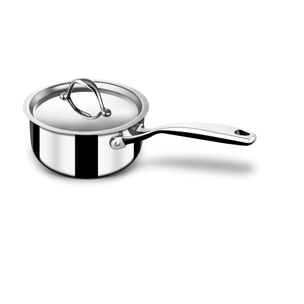 Stahl Cookware Triply Pannenset - 4 Delig - Kookpan 18, 20 en 24cm - Steelpan 16cm