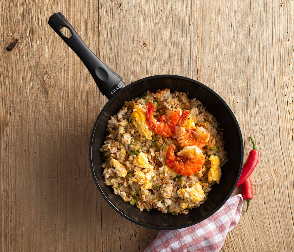 Sola Wokpan Stonehenge ø 28 cm - keramische anti-aanbaklaag