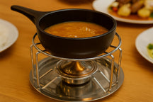 Cookinglife Rechaud Rond Verchroomd Met Brander