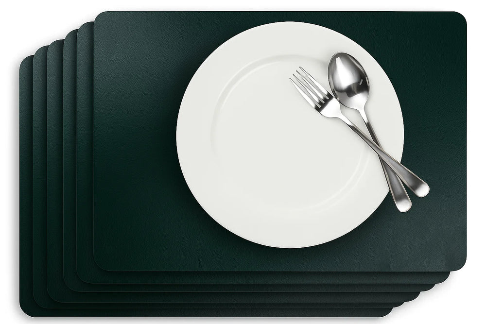 Cosy & Trendy Placemats Leather Look Pine Grove 43 x 30 cm - 6 Stuks