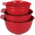 Bol de mélange Core Rouge Empereur KitchenAid - 3 pièces