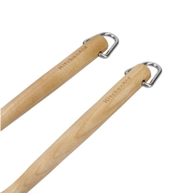 Set de couverts à salade en bois de bouleau KitchenAid Core 2 pièces 33 cm