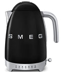 SMEG Variabele Waterkoker - 7 temperatuurstanden - zwart - 1.7 liter - KLF04BLEU