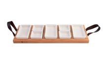 Bowls & Dishes Serveerplank / Tapasplank Streetfood 5-vaks Wit - Large