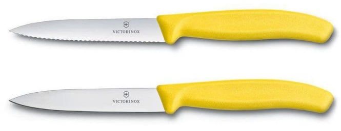 Victorinox Schilmessenset Swiss Classic - Geel - 2-delig