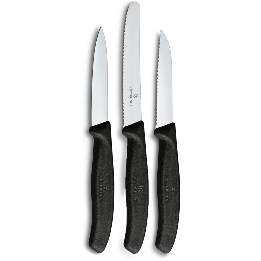 Ensemble de couteaux Victorinox noir - 3 pièces