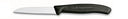 Victorinox Couteau d'Office Swiss Classic - Noir - Dentelé - 8 cm