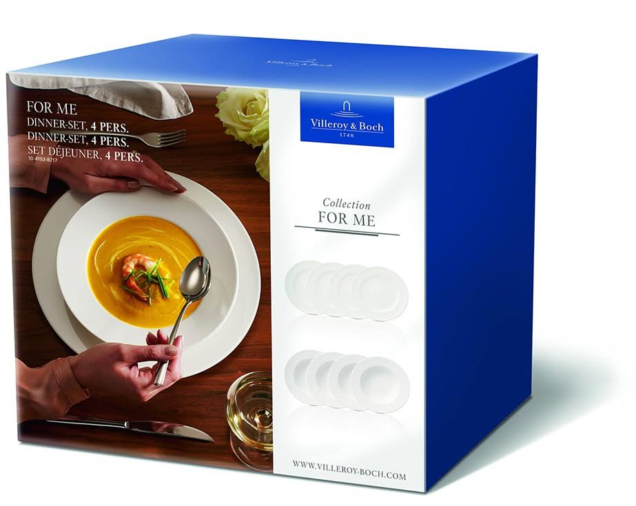 Villeroy & Boch Bordenset For Me - 8-delig / 4 personen