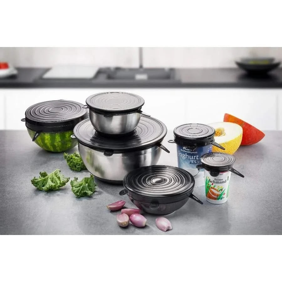 Ensemble de 6 couvercles en silicone Flexifresh de Gefu pour conserver les aliments frais