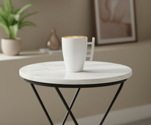 BonBistro Cappuccino kopjes Yong Squito 300 ml - Wit - 6 stuks