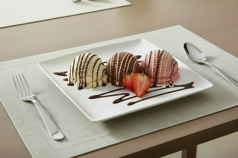 BonBistro Ontbijtborden / Dessertborden Yong Squito 18 x 18 cm - Wit - 6 stuks