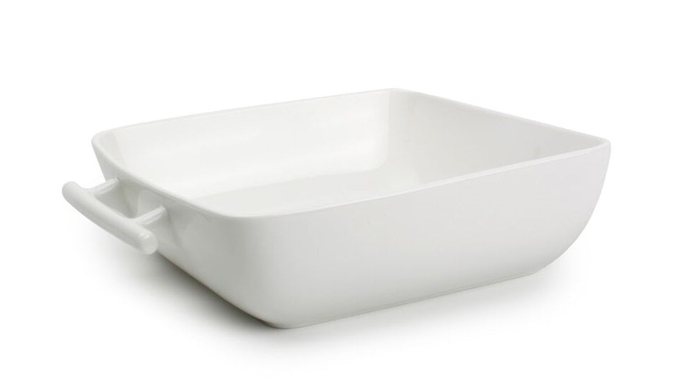 BonBistro Plat à four Yong Squito - Blanc - 19 x 19 x 6 cm / 1,4 litres